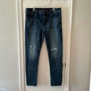 NWOT Express skinny destroyed jeans size 34